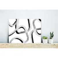 MuchoWow Wanddecoratie Metaal - Aluminium Schilderij Industrieel - Lijn - Minimalisme - Design - 40x30 cm - Dibond - Foto op aluminium - Industriële muurdecoratie - Voor de woonkamer/slaapkamer