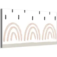 MuchoWow Wanddecoratie Metaal - Aluminium Schilderij Industrieel - Regenboog - Pastel - Regen - 40x20 cm - Dibond - Foto op aluminium - Industriële muurdecoratie - Voor de woonkamer/slaapkamer