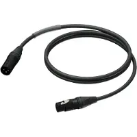 Procab / Neutrik PRD953 3-pins XLR (m) - 3-pins XLR (v) DMX kabel - 1,5 meter