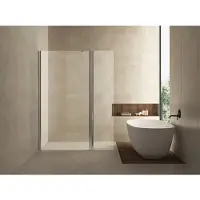 Boss & Wessing Bws apollo zijwand met schanierend glasprofiel 30x200 cm 10 mm nano glas