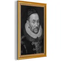 MuchoWow Wanddecoratie Metaal - Aluminium Schilderij Industrieel - Oude meesters - Kunst - Lijst - Goud - 120x180 cm - Dibond - Foto op aluminium - Industriële muurdecoratie - Voor de woonkamer/slaapkamer