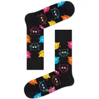 Happy socks Cat Heren Sokken Zwart - Maat 47-51