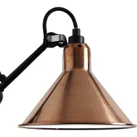 DCW éditions Gras n°411 Vloerlamp Raw Copper | White | Conical