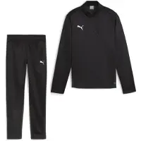 Puma teamGOAL Trainingspak 1/4-Zip Kids Zwart Wit