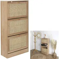 Home Deco Factory Schoenenkast bali 3 lades 24x60x113 cm voor 18 paar -