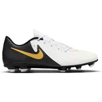 Nike Phantom GX II Club Gras / Kunstgras Voetbalschoenen (MG) Zwart Gebroken Wit Goud