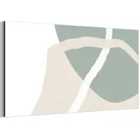 MuchoWow Wanddecoratie Metaal - Aluminium Schilderij Industrieel - Minimalisme - Pastel - Design - 160x80 cm - Dibond - Foto op aluminium - Industriële muurdecoratie - Voor de woonkamer/slaapkamer