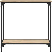 vidaXL Wandtafel 75x30,5x75 cm bewerkt hout grijs sonoma