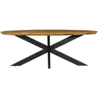 Starfurn Eettafel Brandy | 160 cm | Ovaal (Naturel, 160x90x76cm)