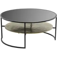 Starfurn Salontafel Lecia | 80 cm (Zwart, 80x80x50 diameter: 80cm)