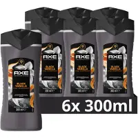 Axe Fine Fragrance Collection Premium Douchegel - Black Vanilla - bodywash met de luxe parfumgeur van vanille, sinaasappel en sandelhout - 6 x 300 ml