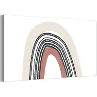 MuchoWow Wanddecoratie Metaal - Aluminium Schilderij Industrieel - Regenboog - Pastel - Design - 160x80 cm - Dibond - Foto op aluminium - Industriële muurdecoratie - Voor de woonkamer/slaapkamer