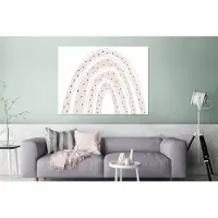 MuchoWow Wanddecoratie Metaal - Aluminium Schilderij Industrieel - Regenboog - Stippen - Pastel - 120x90 cm - Dibond - Foto op aluminium - Industriële muurdecoratie - Voor de woonkamer/slaapkamer