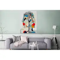 MuchoWow Wanddecoratie Metaal - Aluminium Schilderij Industrieel - Gezichten - Stad - Kleurrijk - Lippen - 90x120 cm - Dibond - Foto op aluminium - Industriële muurdecoratie - Voor de woonkamer/slaapkamer