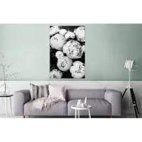 MuchoWow Wanddecoratie Metaal - Aluminium Schilderij Industrieel - Bloemen - Wit - Natuur - Zwart wit - 80x120 cm - Dibond - Foto op aluminium - Industriële muurdecoratie - Voor de woonkamer/slaapkamer