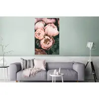 MuchoWow Wanddecoratie Metaal - Aluminium Schilderij Industrieel - Bloemen - Roze - Natuur - Planten - 80x120 cm - Dibond - Foto op aluminium - Industriële muurdecoratie - Voor de woonkamer/slaapkamer