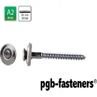Bahco PGB-FASTENERS | Houtschroef D7995+EPDM20 4,50x50 T20 A2 | 100 st 7995RTA00045050203
