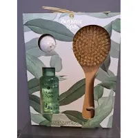 Accentra wellness set - eucalyptus - lemongras - douche gel - bruisbal - bad borstel - geschenk set verjaardag - leuk geschenk