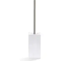 DECOR WALTHER WC Borstel Porzellan DW 6200 Wit Nikkel Geborsteld