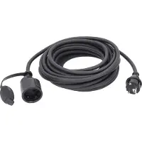 As Schwabe 60372 Stroom Verlengkabel 16 A Zwart 5.00 m H07RN-F 3G 1,5 mm²