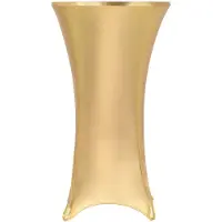 vidaXL 2 st Tafelhoezen stretch 70 cm goud