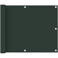 vidaXL Balkonscherm 75x600 cm oxford stof donkergroen
