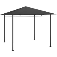 vidaXL Prieel 180 g/m² 3x3x2,7 m antracietkleurig