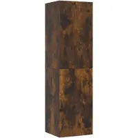 vidaXL Tv-wandmeubel 30,5x30x110 cm gerookt eikenkleurig