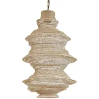 Light & Living Metalen Net Hanglamp Nakisha Ø 31cm Zand