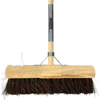 Synx Tools Gemeentebezem 45 cm - straatbezem - buitenbezem - Incl. bezemsteel 150 cm