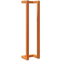 vidaXL Handdoekenrek 23x18x90 cm massief grenenhout wasbruin