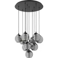 Eglo Ariscani Hanglamp - Ø 65,5 cm - Rookglas | Smoke glas - Zwart