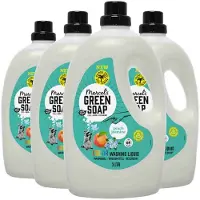 Marcel's Green Soap 4x Vloeibaar Wasmiddel Perzik & Jasmijn 69 Wasbeurten 3 liter