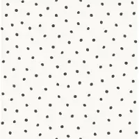 Origin Wallcoverings behang stippen glanzend wit en zwart - 347699 - 0,53 x 10,05 m