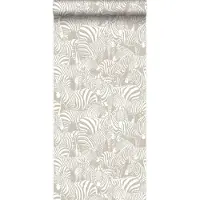 Origin Wallcoverings behang zebra's grijs - 53 cm x 10.05 m - 346837