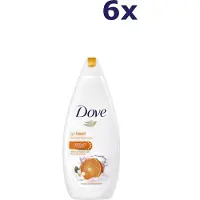 Dove Go Fresh Manderin & Tiaré Flower Revitalize Women - 6 x 250 ml - Douche Gel - Voordeelverpakking