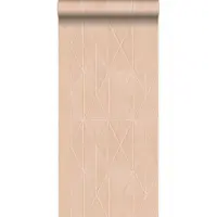 Origin Wallcoverings behang grafische vorm glanzend brons - 53 cm x 10.05 m - 347231