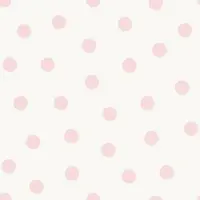 Origin Wallcoverings behang stippen glanzend wit en roze - 347701 - 0,53 x 10,05 m
