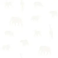 Origin Wallcoverings behang dieren mat wit en glanzend zilver - 53 cm x 10.05 m - 347688