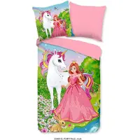 Good Morning kinderdekbedovertrek Fairytale - katoen - eenperoons (140x220 + 60x70 cm)
