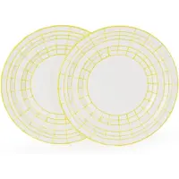 Pols Potten Bord Digi 300 ml Yellow S (Set van 2)