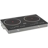 Winning Star St-9676 Dubbele Keramische Kookplaat – 59 Cm Breed – 2 Zones – 1800w + 1800w