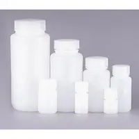 Nest - Ronde voorraadfles - voorraadpot - 125ml - HDPE - Natuurlijk wit - brede opening - Steriel - met draaidop - 10 stuks