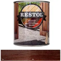 Restol Houtolie Zijdeglans Bruin 2,5 LTR