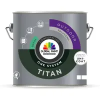 Global Paint Titan One System Satin | Zijdeglans Eén-pot-systeem 2,5 LTR - Wit