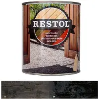 Restol Houtolie Zijdeglans Ebbenzwart 2,5 LTR