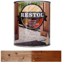 Restol Houtolie Zijdeglans Rood Bruin 2,5 LTR