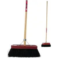 Synx Tools Stadsbezem Colombo 30 cm - straatbezem - harde borstel - Incl. bezemsteel 150 cm