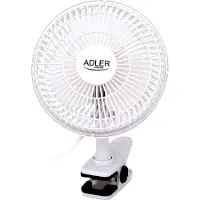 Adler Ventilator AD 7317 15 cm - Incl. Clip en Voet