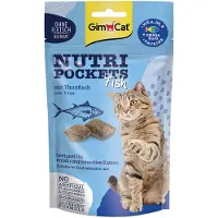 GIM CAT Nutri Pockets Vis Met Tonijn 60 Gr